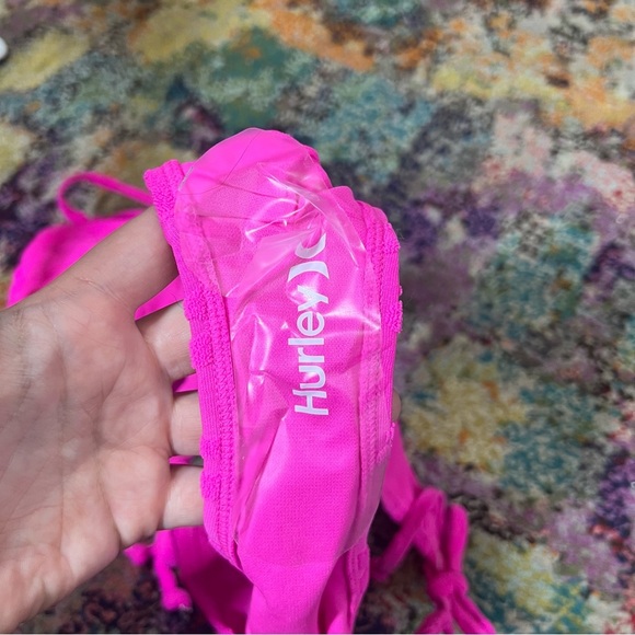 NWOT Hurley Pink Floral Matching Bikini Set Size Medium - Picture 6 of 6